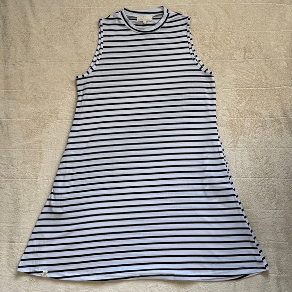 Simply Southern Dresses & Skirts - Simply Southern Black & White Striped Tank Dress Size M